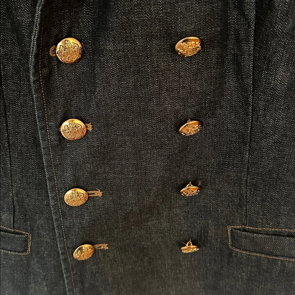 Vintage Lauren Jeans Co. Denim Blazer – Double-Breasted | Size Medium - Picture 4 of 14